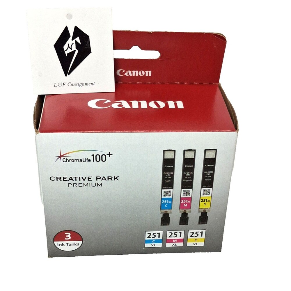 Canon 3 Pk. Chroma Life 110+ Creative Park Premium CL1-25 1XL Color Ink Tanks